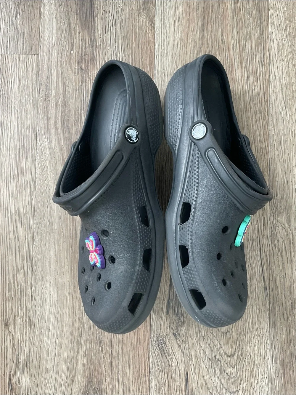 Men Size 10 Crocs Classic Clogs Black Slippers Shoes